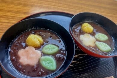 【五條市立西吉野農業高校】梅と柿のぜんざい＃UME界隈